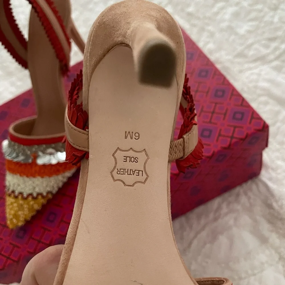 Tory Burch beaded sandal